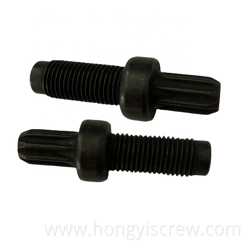 Custom Black Zinc 12 Point Bolt OEM Stock Support